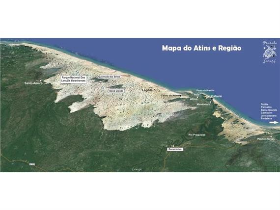 Mapa da região Atins