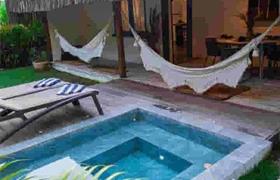 Bangalô Quadruplo com Mini Piscina Privativa do AWÊ Trancoso Boutique
