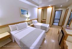 SUITE TRIPLA COM HIDRO - 1 cama de casal e 1 cama de solteiro