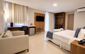 Luxo Queen ( uma criança de até 07 anos na mesma cama dos pais) do ARCUS Hotel Aracaju by Atlantica