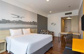 Luxo Queen do Wyndham Garden São Paulo Convention Nortel