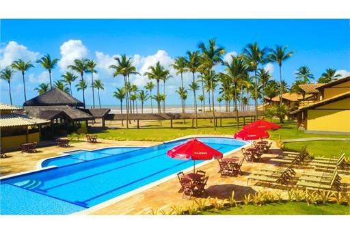 Vista restaurante e praia