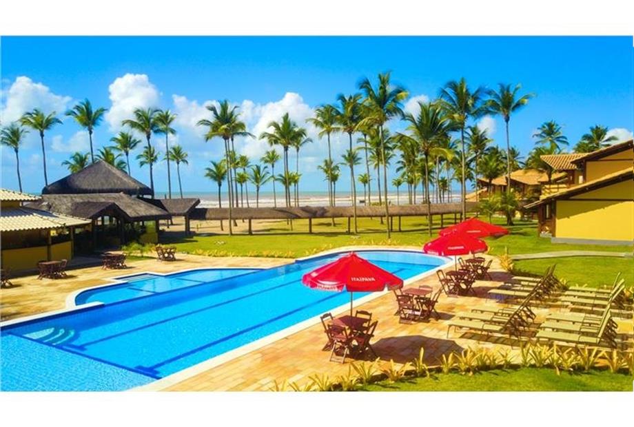 Vista restaurante e praia