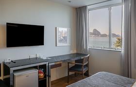 LUXO COM VISTA DO MAR - CAMA CASAL do Orla Copacabana