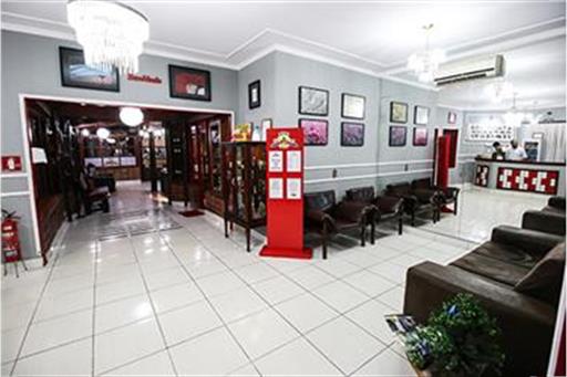 Detalhe da recepção