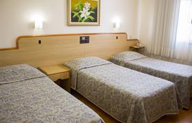 Apartamento Triplo com 3 Camas de Solteiro do Hotel Estação 101 - Brusque