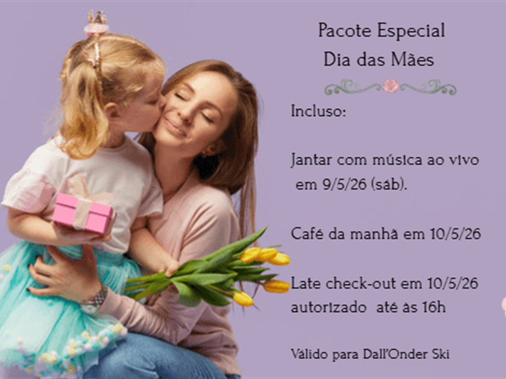 Dia das Mães + Jantar em 9/5 🌹