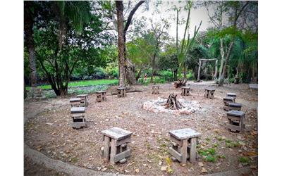 Fire pit "happy hour"