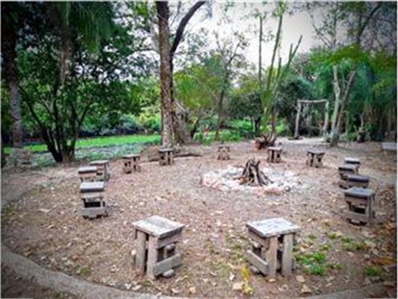 Fire pit "happy hour"