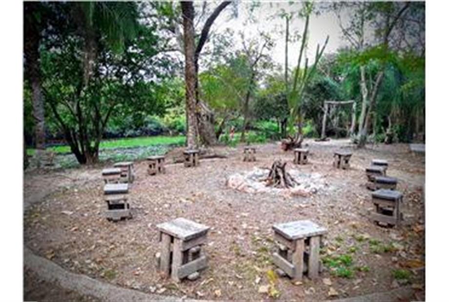 Fire pit "happy hour"